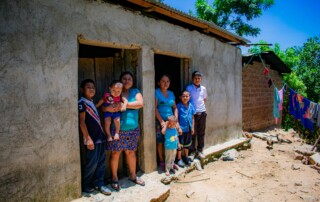 Sponsorship Child with Family at home in Guatemalan village.